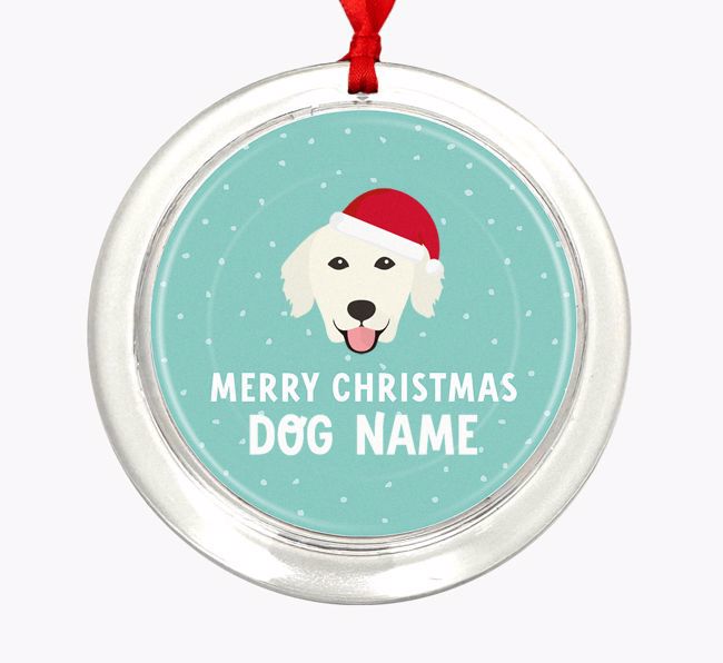 Merry Christmas: Personalized {breedFullName} Christmas Decoration